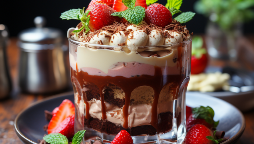 Verwöhne deine Sinne mit unserem himmlischen Erdbeer Tiramisu im Glas. Ein erfrischendes Dessert, das frische Erdbeeren, Mascarpone und Kaffee zu einem köstlichen Geschmackserlebnis vereint.